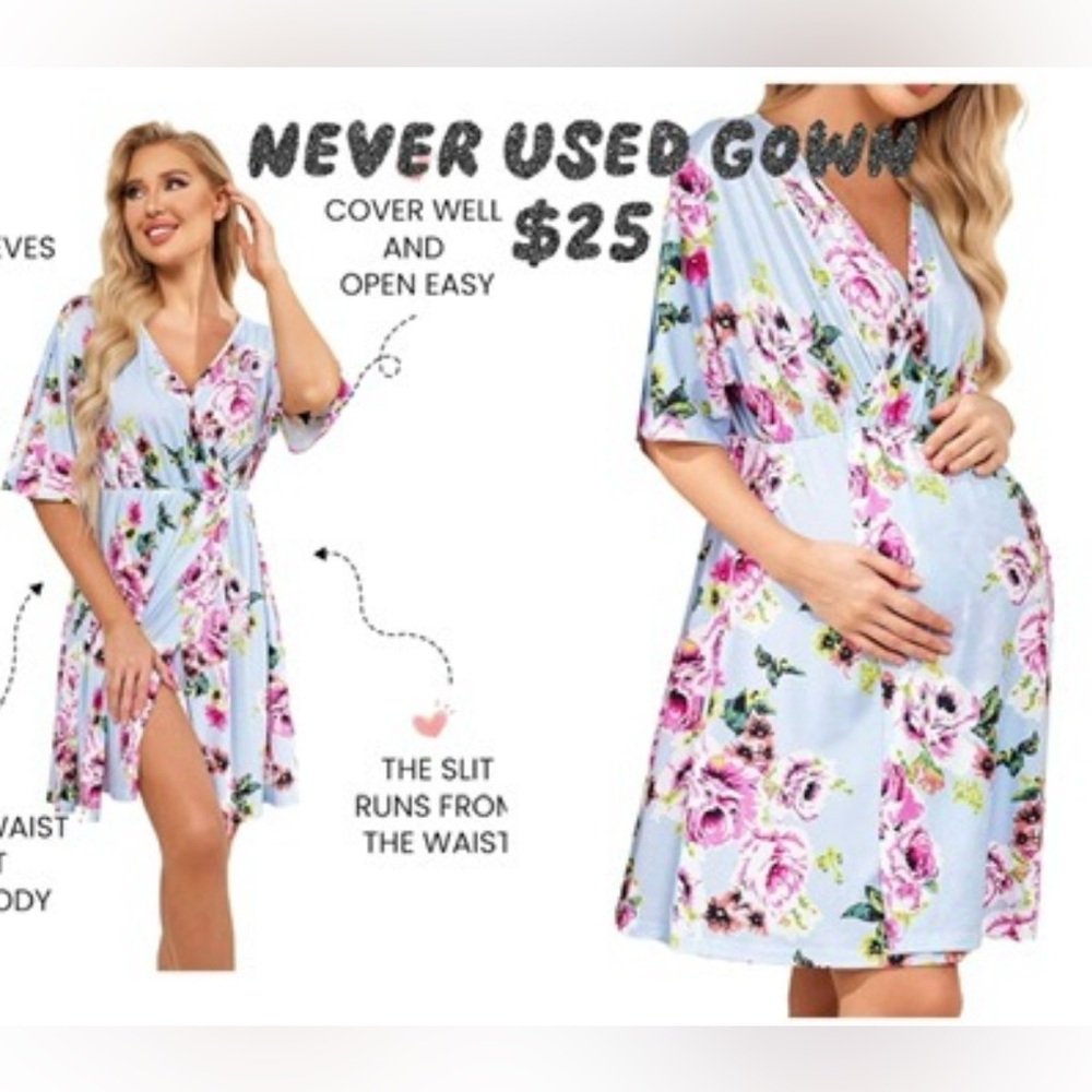 Nursing/labor gown